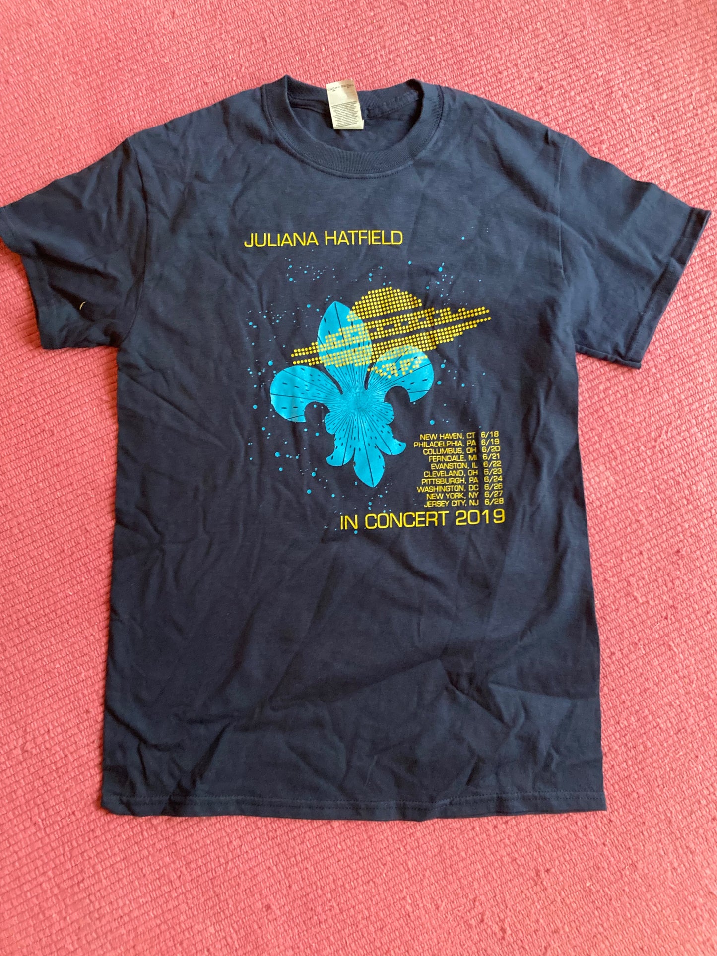 navy JH tour tee--XS